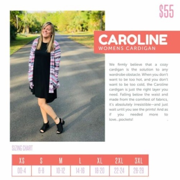 ☀️ LuLaRoe Caroline Cardigan LARGE - Picture 8 of 8